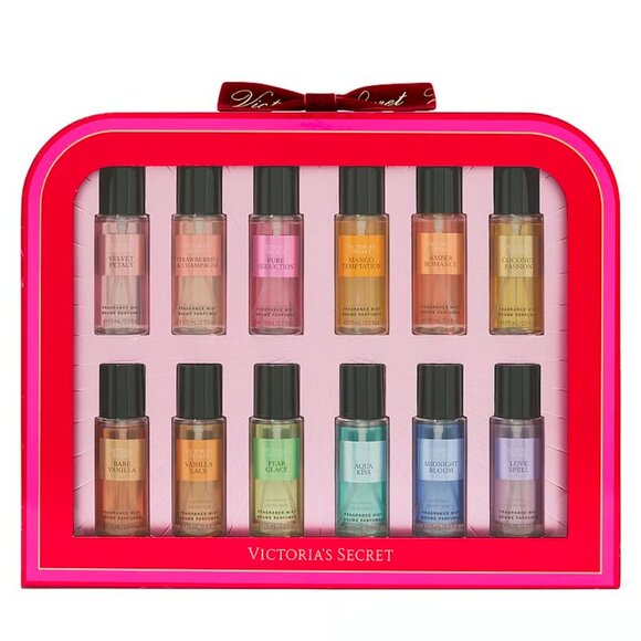 Victoria's Secret Ultimate 12-Piece Discovery Gift Set. 4 Archive Scents -2.5 fl
